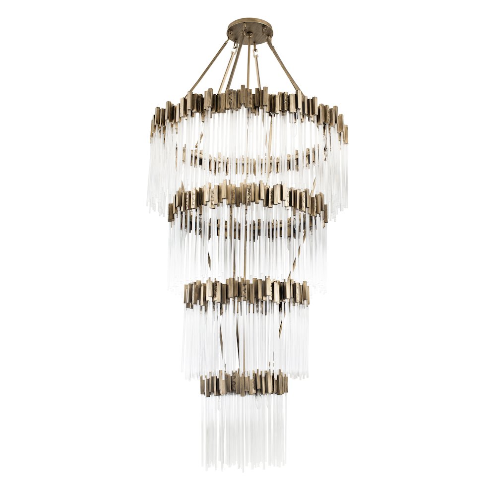 Matrix 30-Lt 4-Tier Chandelier - Havana Gold. Picture 5