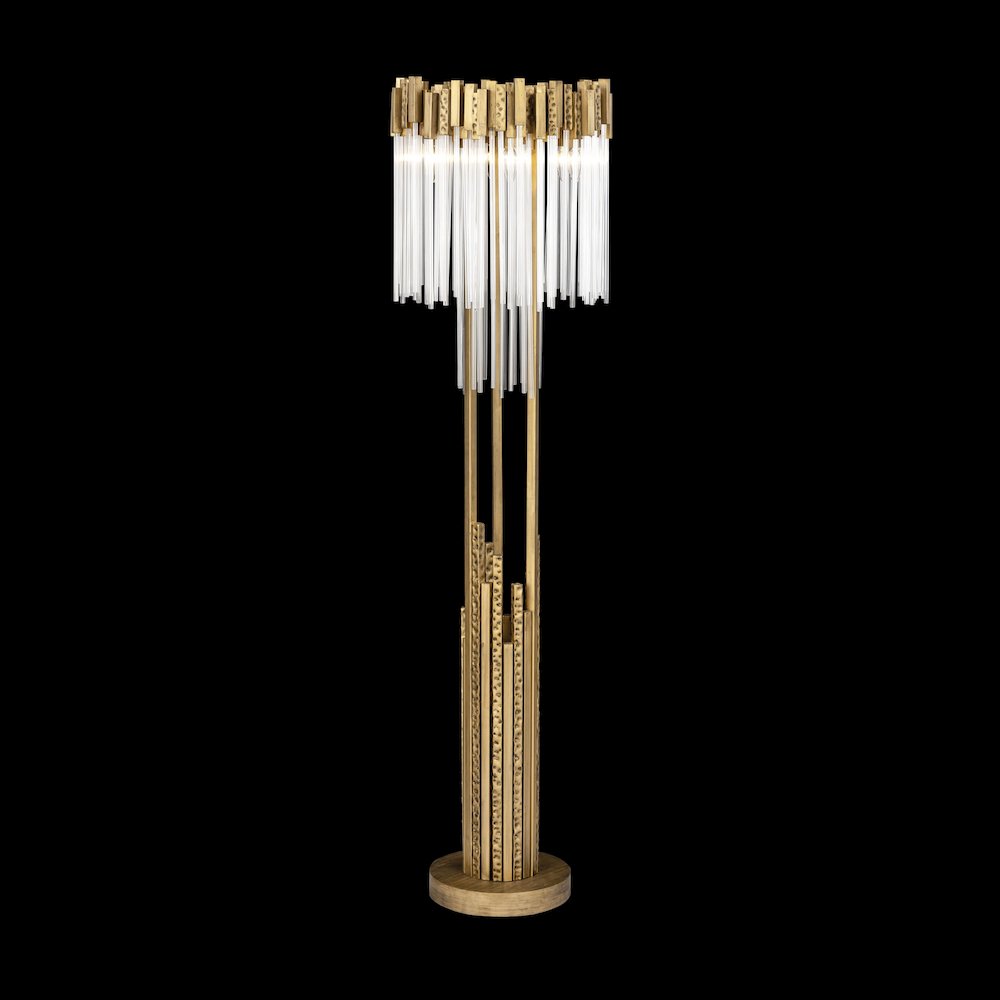 Matrix 6-Lt Floor Lamp - Havana Gold. Picture 3