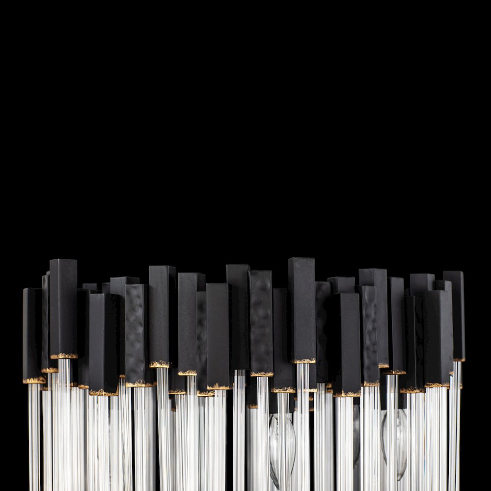 Matrix 6-Lt Floor Lamp - Matte Black/French Gold. Picture 6