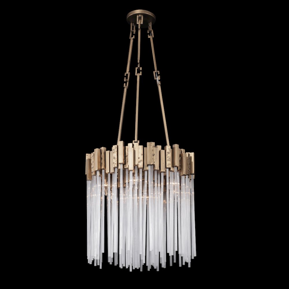 Matrix 6-Lt Pendant - Havana Gold. Picture 6