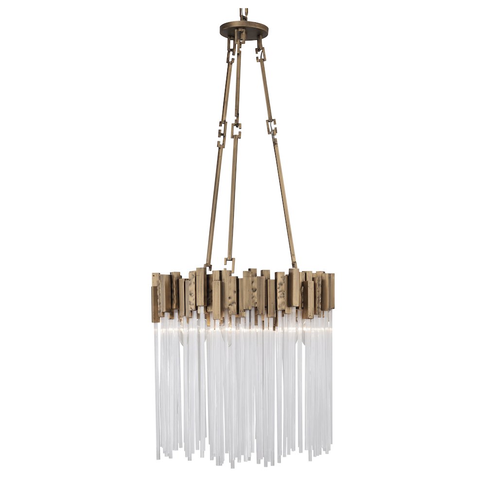 Matrix 6-Lt Pendant - Havana Gold. Picture 2