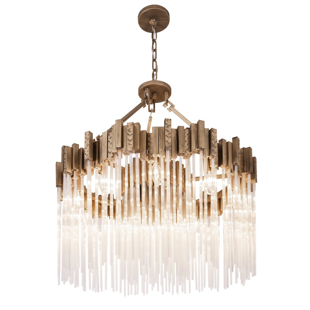 Matrix 10-Lt Pendant - Havana Gold. Picture 2