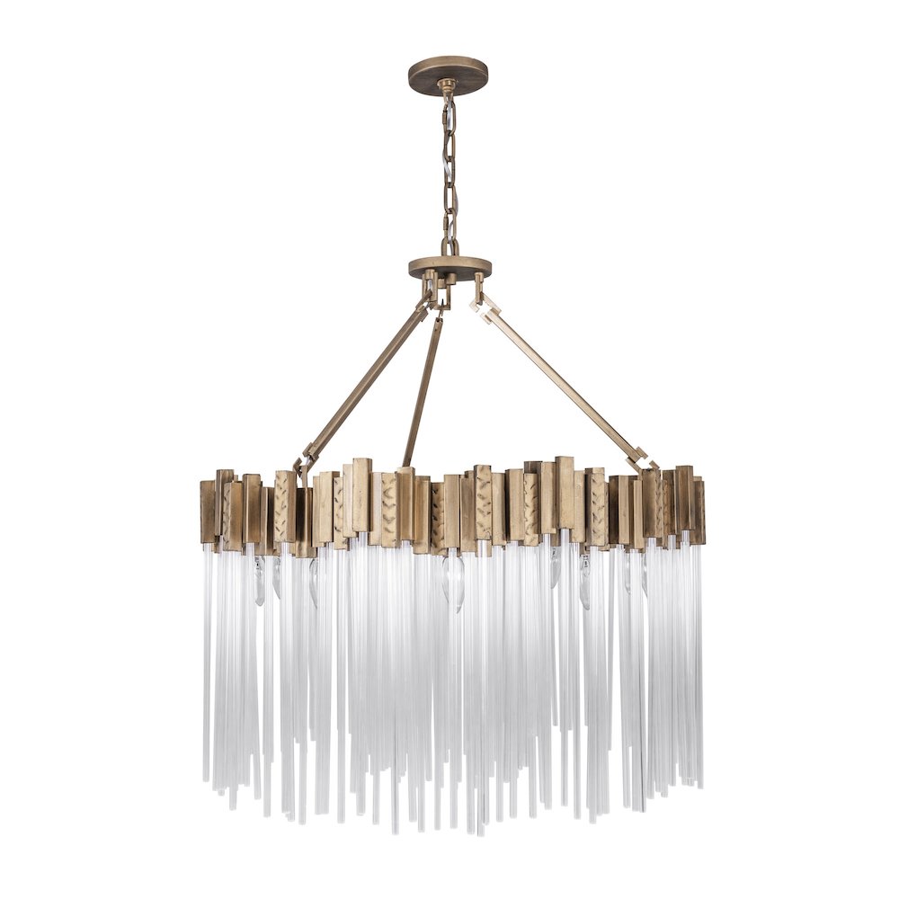 Matrix 10-Lt Pendant - Havana Gold. Picture 4