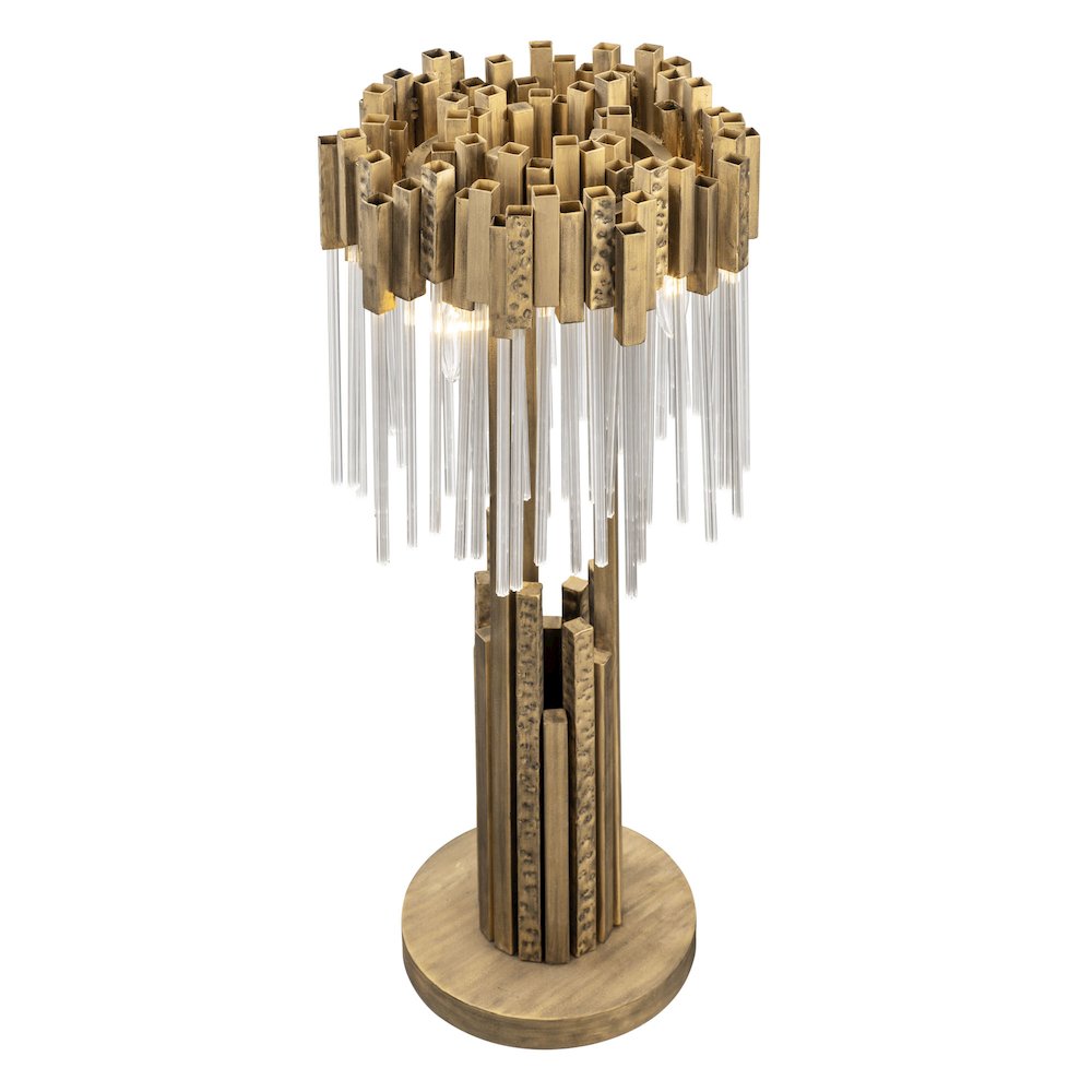 Matrix 3-Lt Table Lamp - Havana Gold. Picture 2