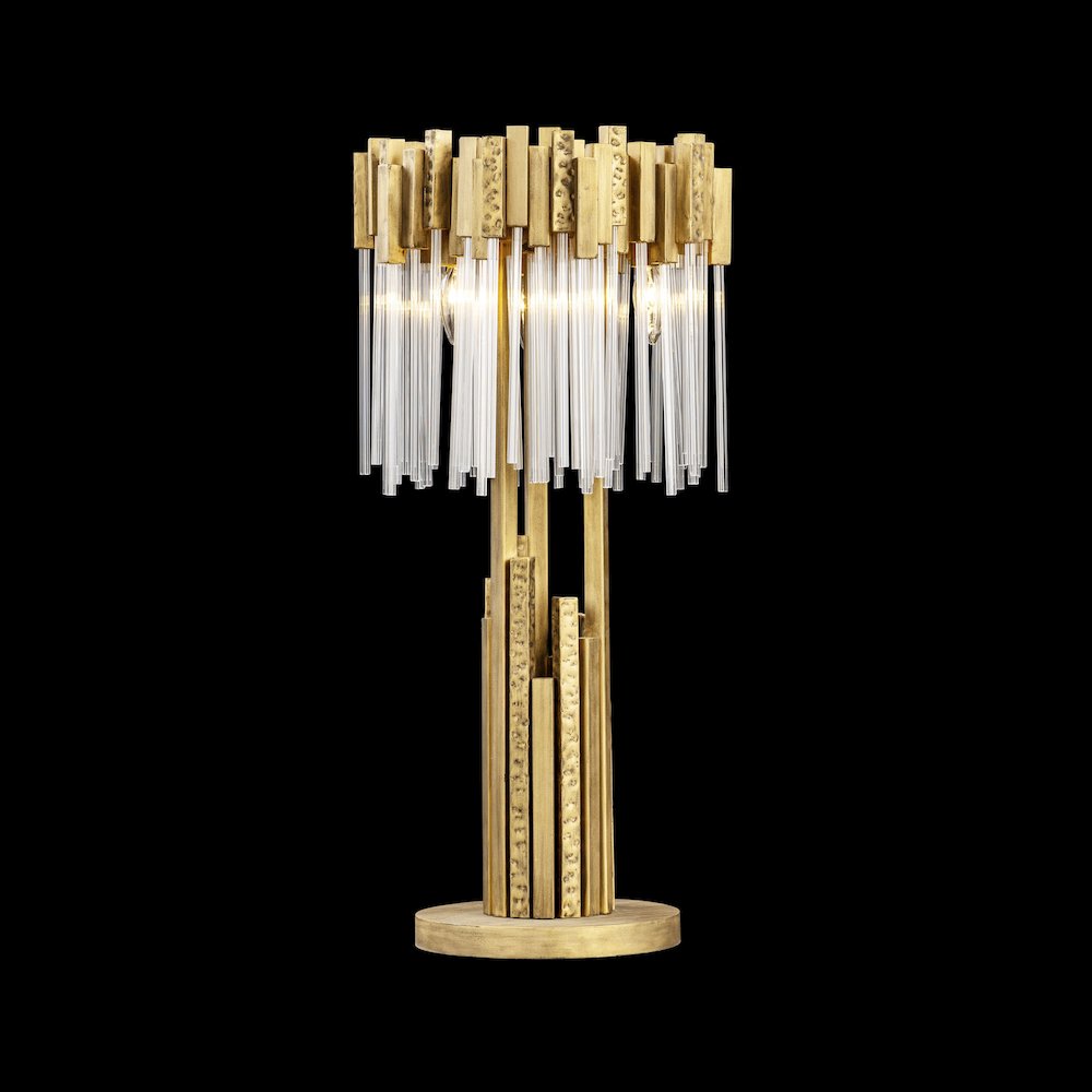 Matrix 3-Lt Table Lamp - Havana Gold. Picture 3
