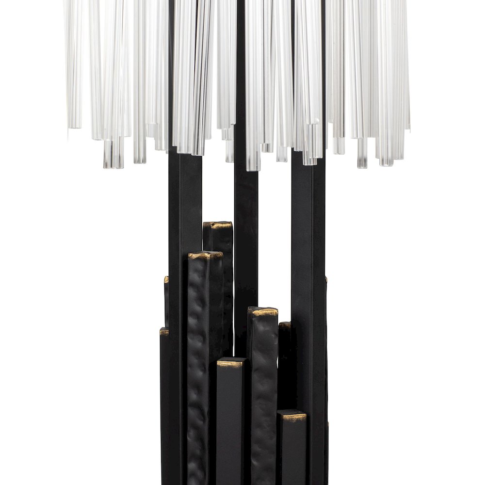 Matrix 3-Lt Table Lamp - Matte Black/French Gold. Picture 5