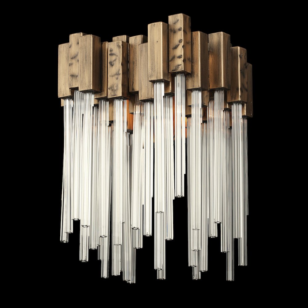 Matrix 1-Lt Sconce - Havana Gold. Picture 1