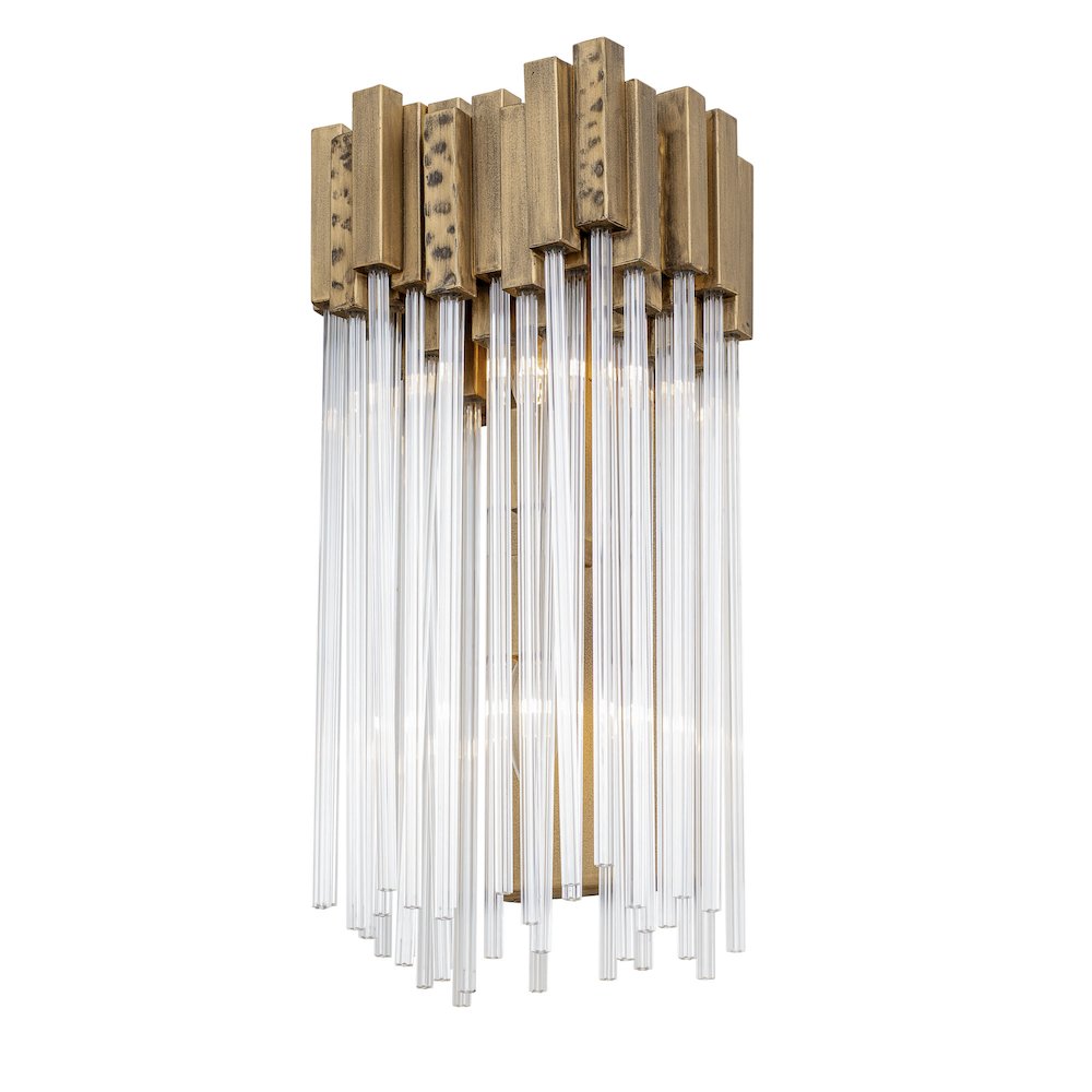 Matrix 2-Lt Sconce - Havana Gold. Picture 1