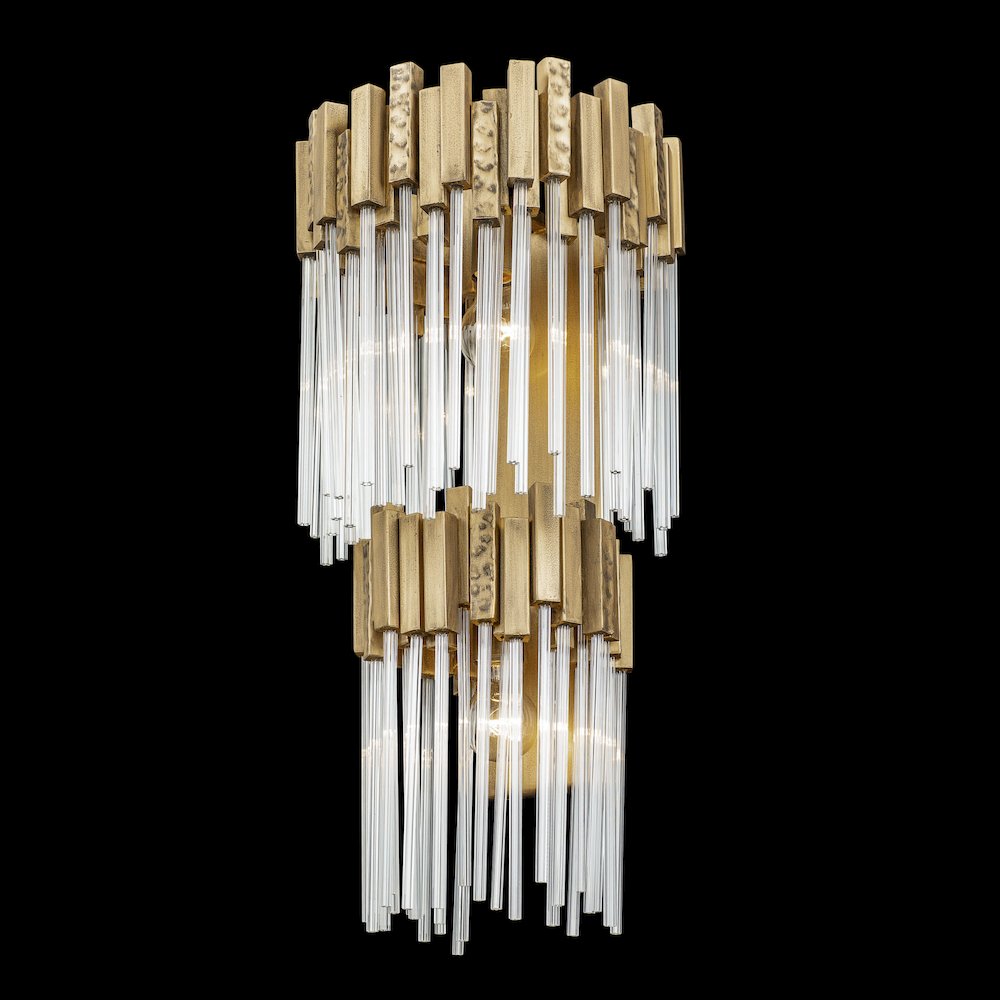Matrix 2-Lt 2-Tier Sconce - Havana Gold. Picture 2