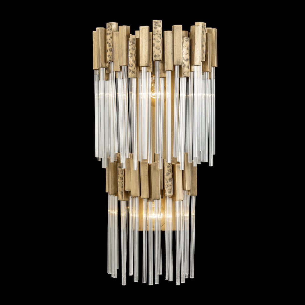 Matrix 2-Lt 2-Tier Sconce - Havana Gold. Picture 4