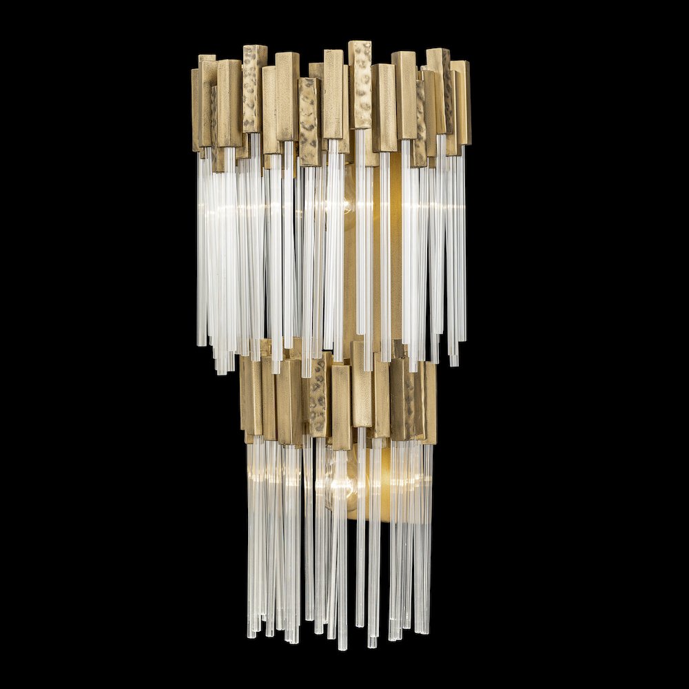 Matrix 2-Lt 2-Tier Sconce - Havana Gold. Picture 6