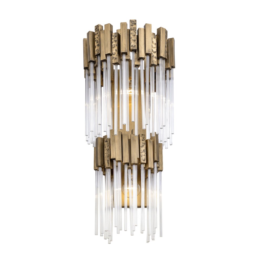 Matrix 2-Lt 2-Tier Sconce - Havana Gold. Picture 7