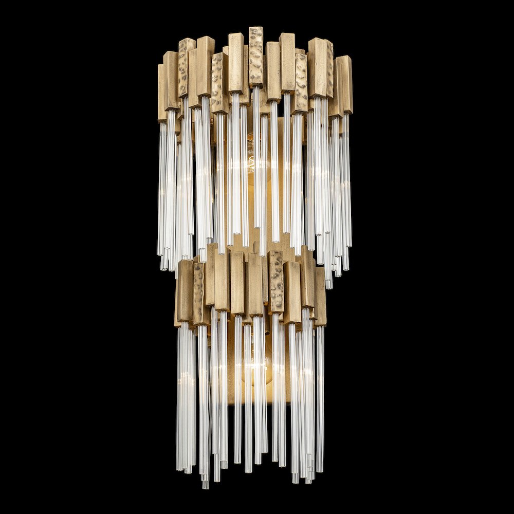 Matrix 2-Lt 2-Tier Sconce - Havana Gold. Picture 8