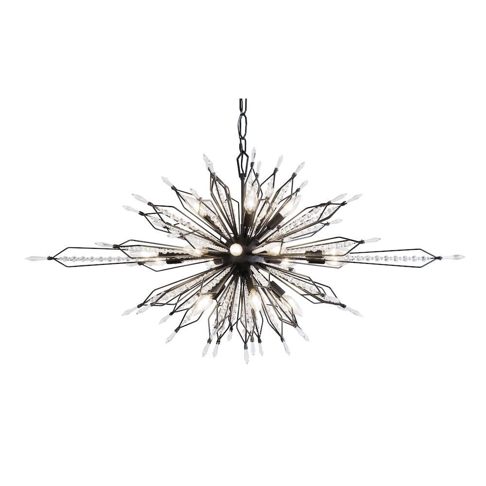 Orbital 20-Lt Oval Linear Pendant - Carbon. Picture 1