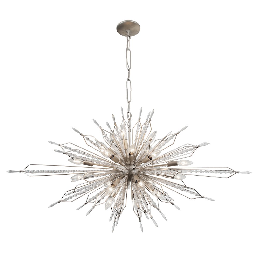 Orbital 20-Lt Oval Linear Pendant - Gold Dust. Picture 1