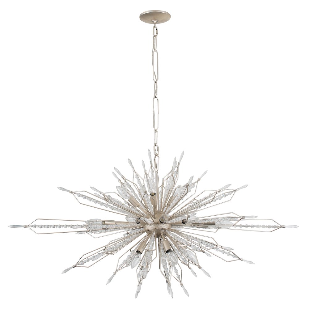 Orbital 20-Lt Oval Linear Pendant - Gold Dust. Picture 6