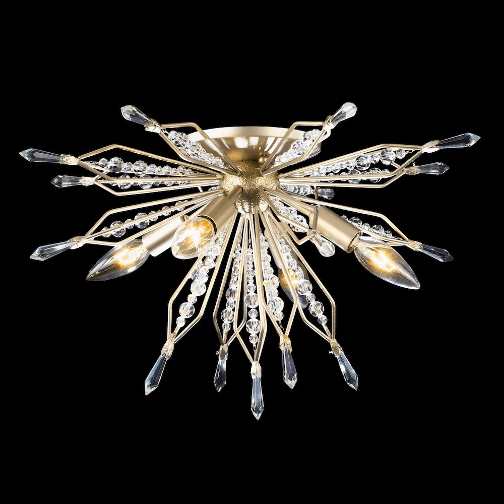 Orbital 4-Lt Wall/Ceiling Light - Gold Dust. Picture 5