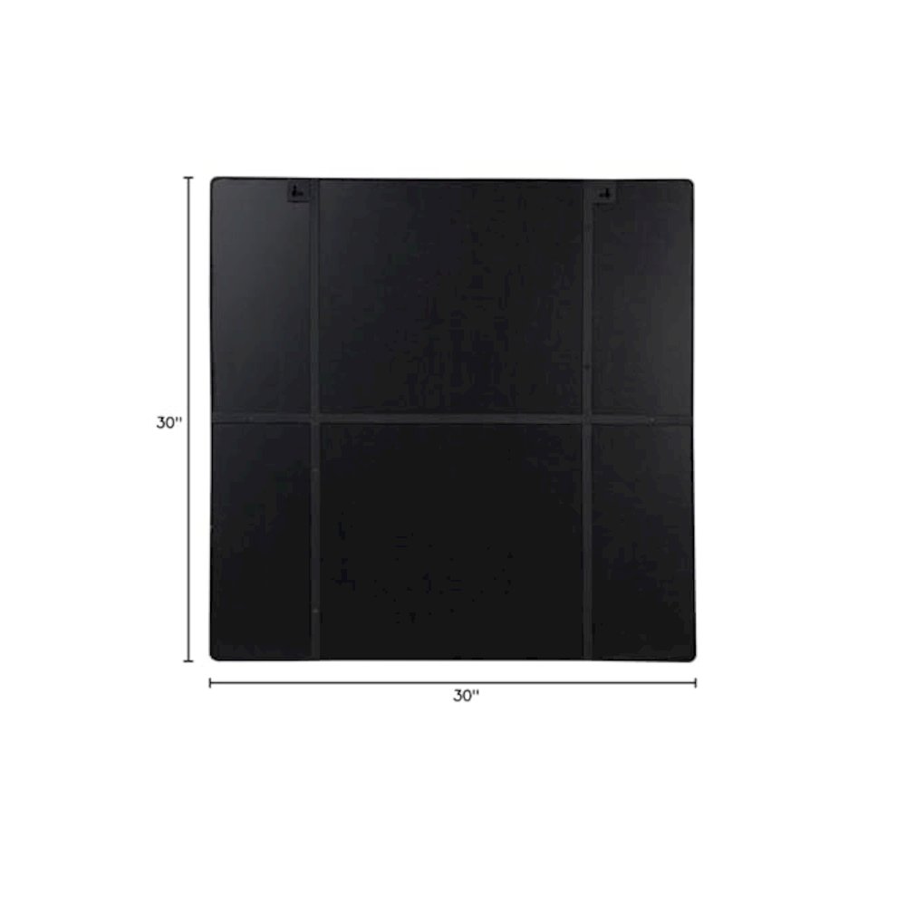 Kye 30x30 Rounded Square Wall Mirror - Black. Picture 4
