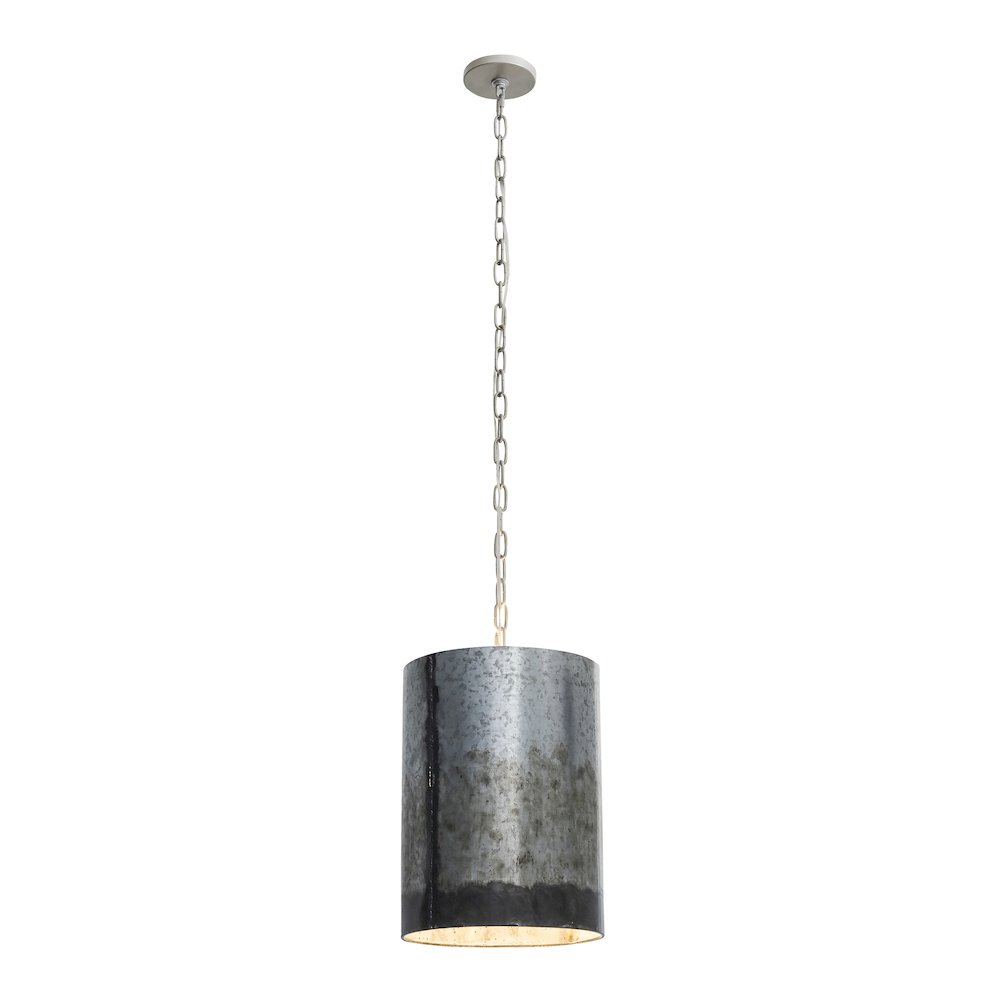 Cannery 2-Lt Pendant - Ombre Galvanized. Picture 1