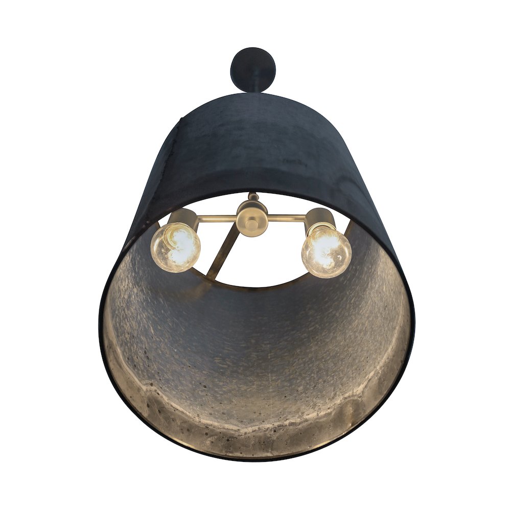 Cannery 2-Lt Pendant - Ombre Galvanized. Picture 5