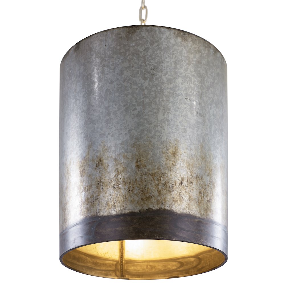 Cannery 3-Lt Pendant - Ombre Galvanized. Picture 1