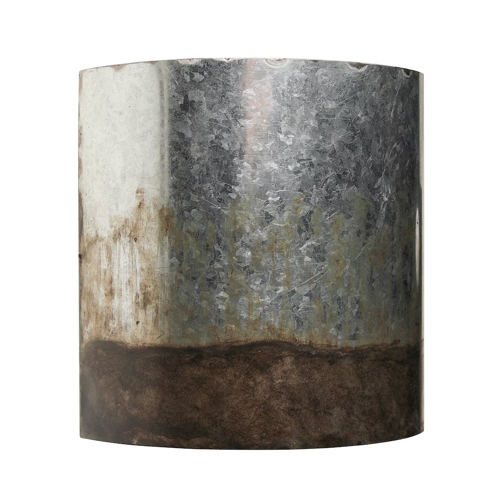 Cannery 1-Lt Sconce - Ombre Galvanized. Picture 3