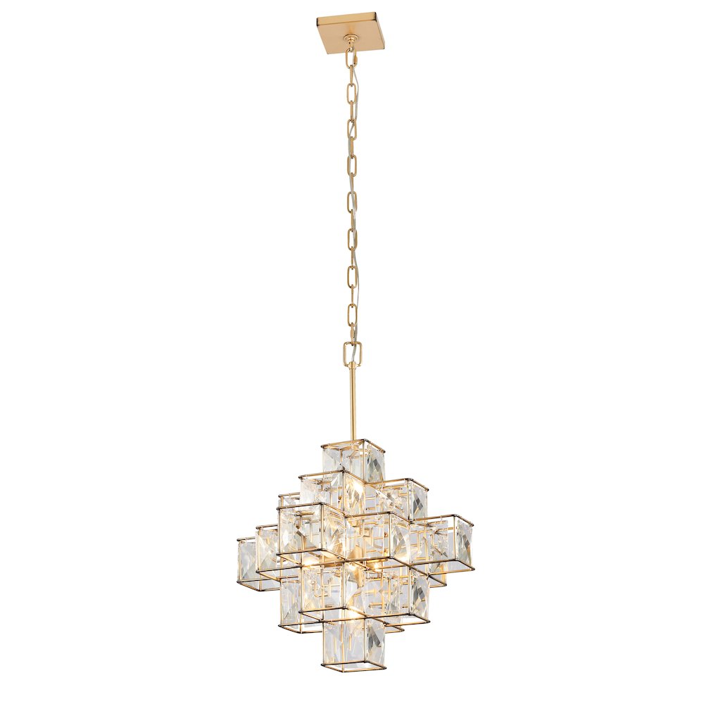 Cubic 6-Lt Pendant - Calypso Gold. Picture 2