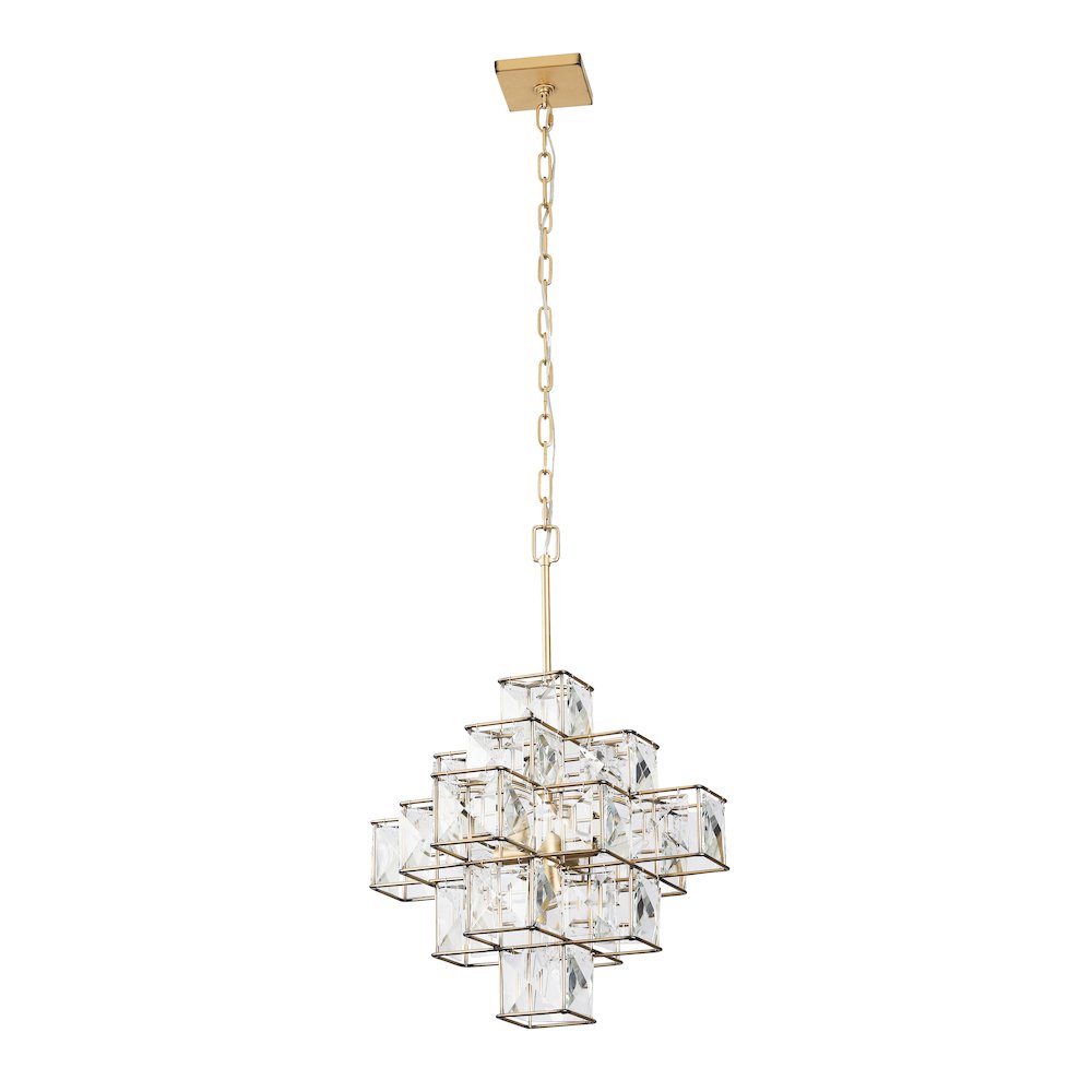Cubic 6-Lt Pendant - Calypso Gold. Picture 3