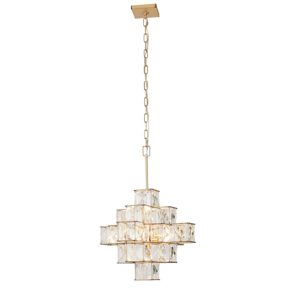 Cubic 6-Lt Pendant - Calypso Gold. Picture 4