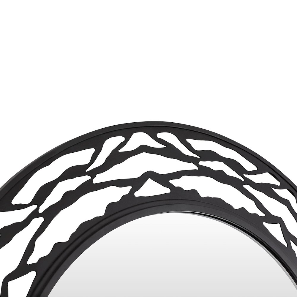 Kato 33-in Round Mirror - Carbon. Picture 4