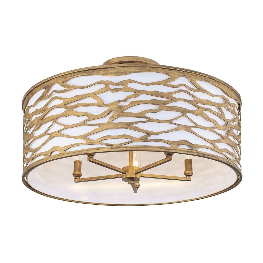 Kato 5-Lt Convertible Semi-Flush/Pendant - Havana Gold. Picture 1