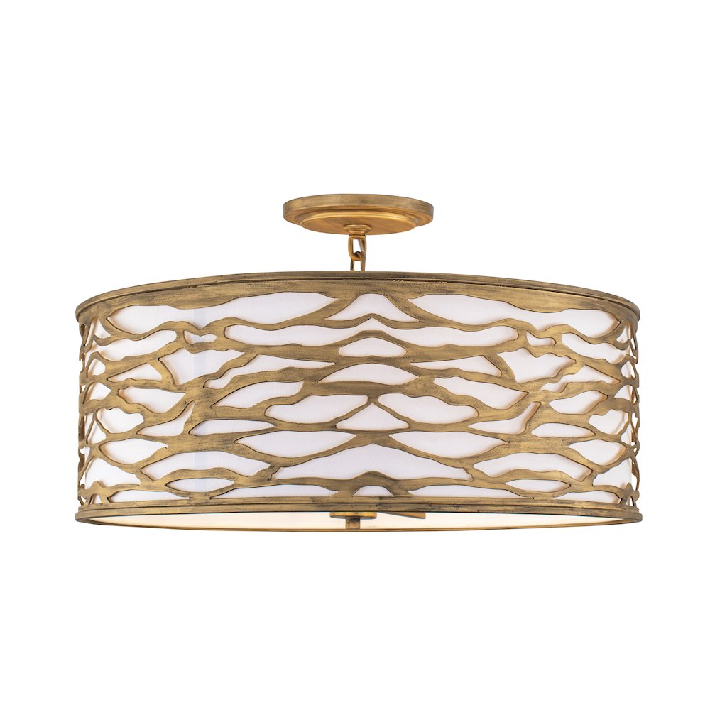 Kato 5-Lt Convertible Semi-Flush/Pendant - Havana Gold. Picture 2
