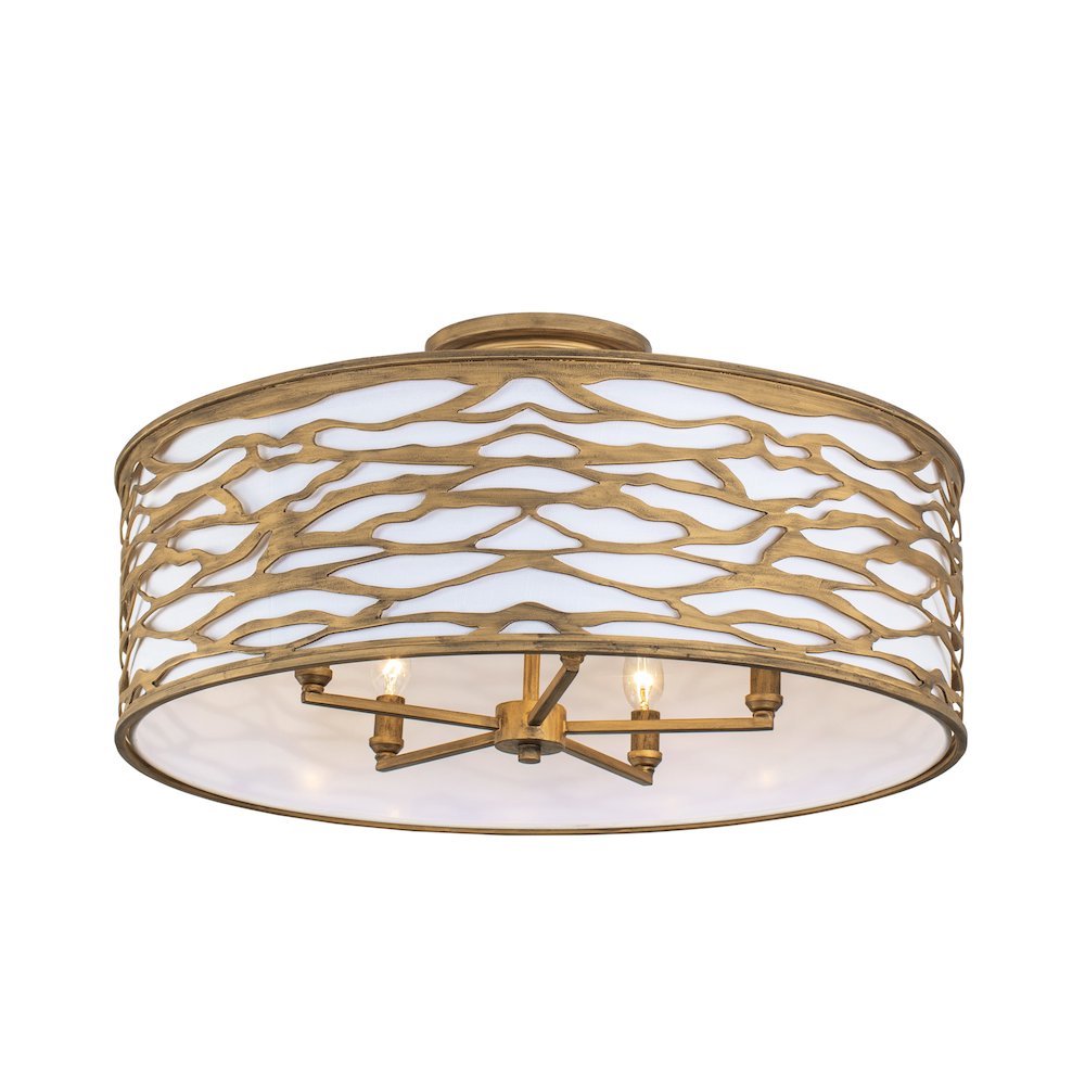 Kato 5-Lt Convertible Semi-Flush/Pendant - Havana Gold. Picture 5