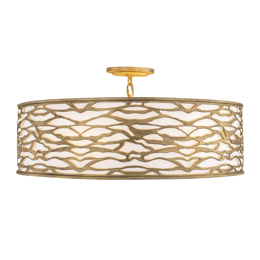 Kato 6-Lt Convertible Semi-Flush/Pendant - Havana Gold. Picture 2