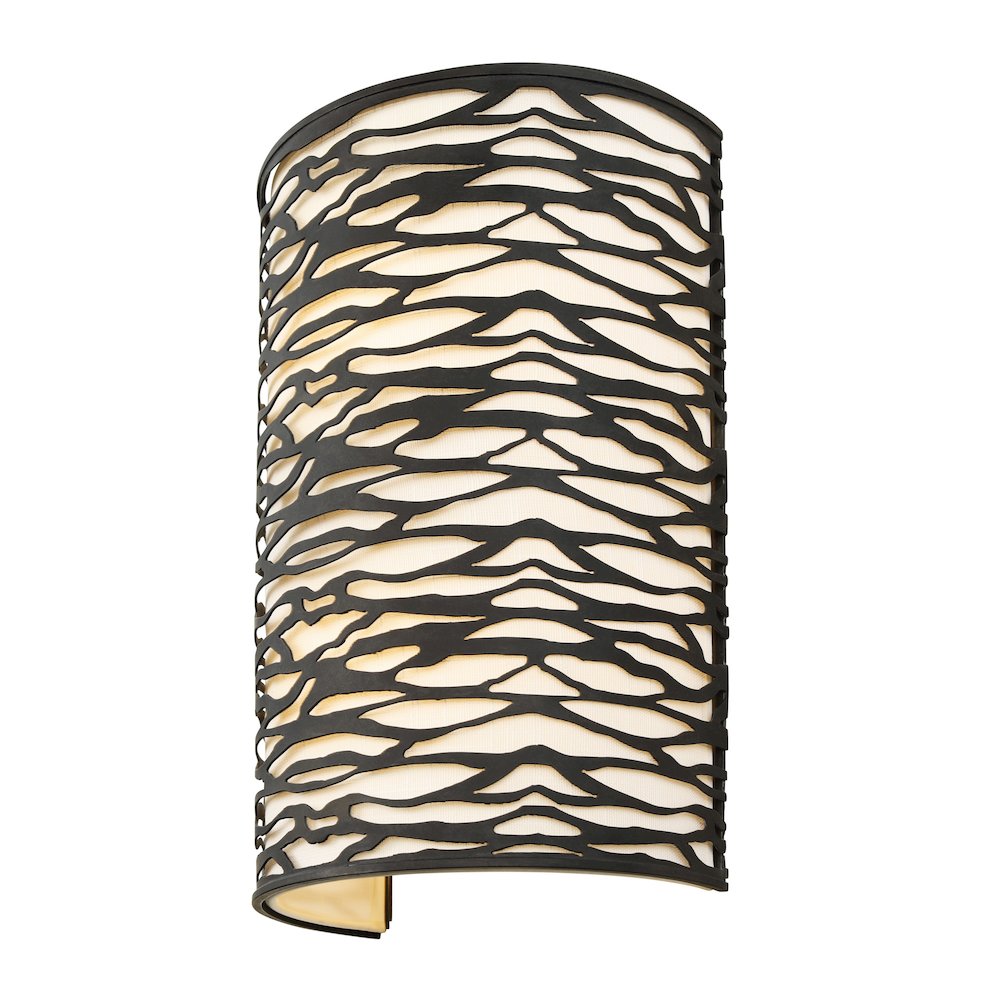 Kato 2-Lt Wall Sconce - Carbon Black. Picture 1