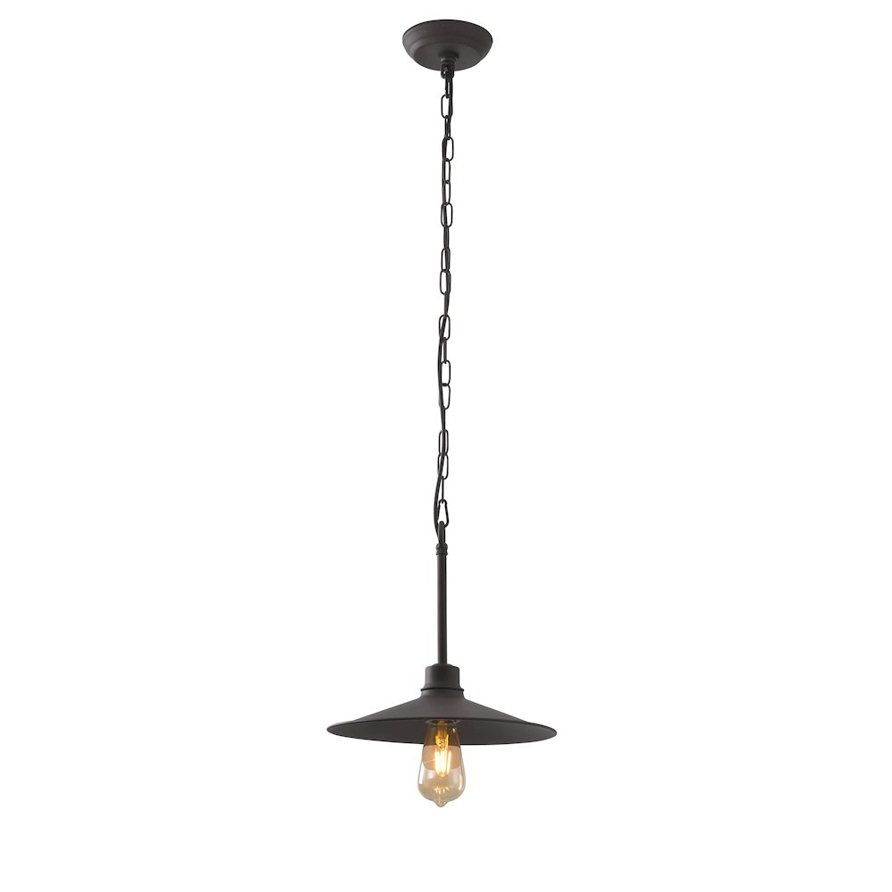 Clayton 1-Lt Pendant - Dark Coffee. Picture 2