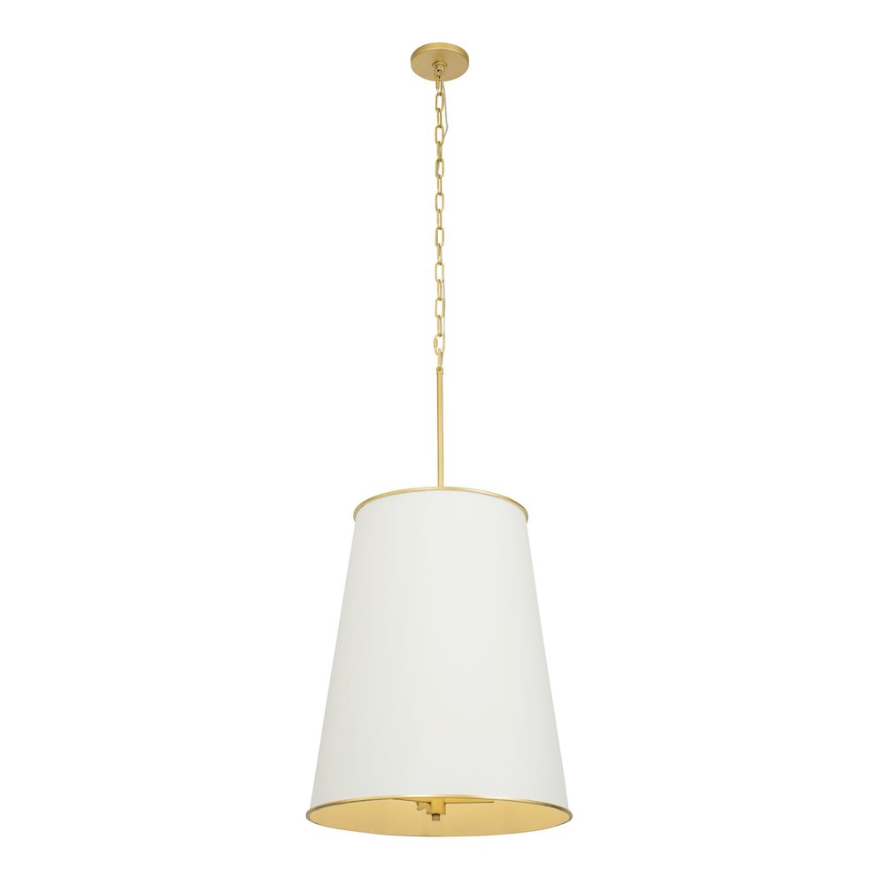 Coco 9-Lt Foyer - Matte White/French Gold. Picture 2
