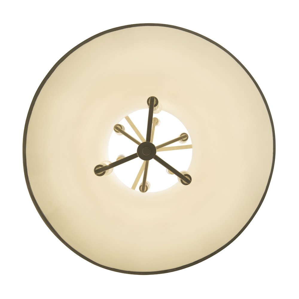 Coco 9-Lt Foyer - Matte White/French Gold. Picture 4