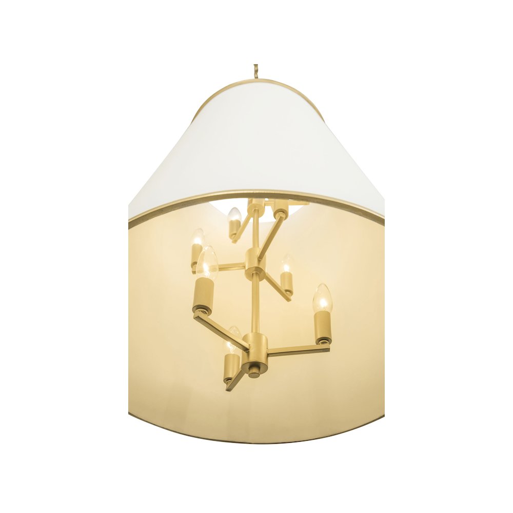 Coco 9-Lt Foyer - Matte White/French Gold. Picture 6