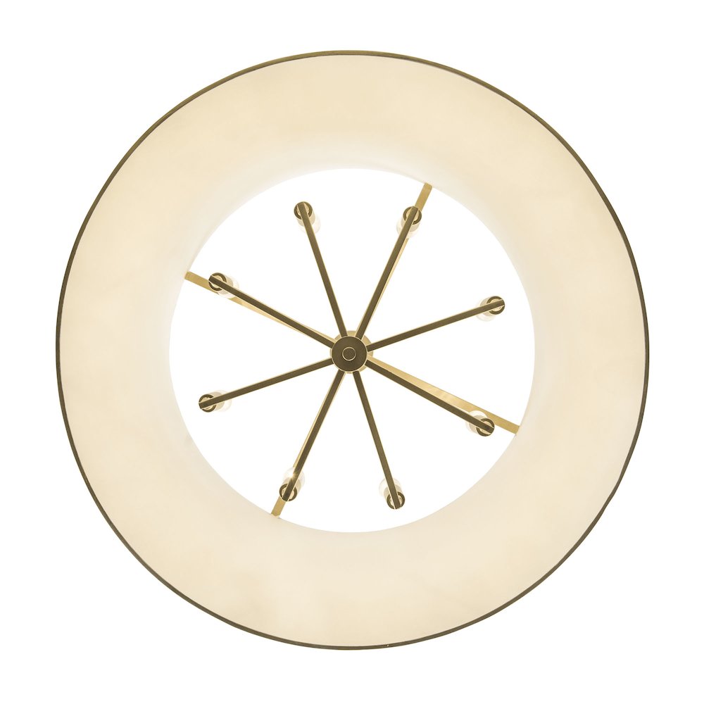 Coco 8-Lt Pendant - Matte White/French Gold. Picture 4