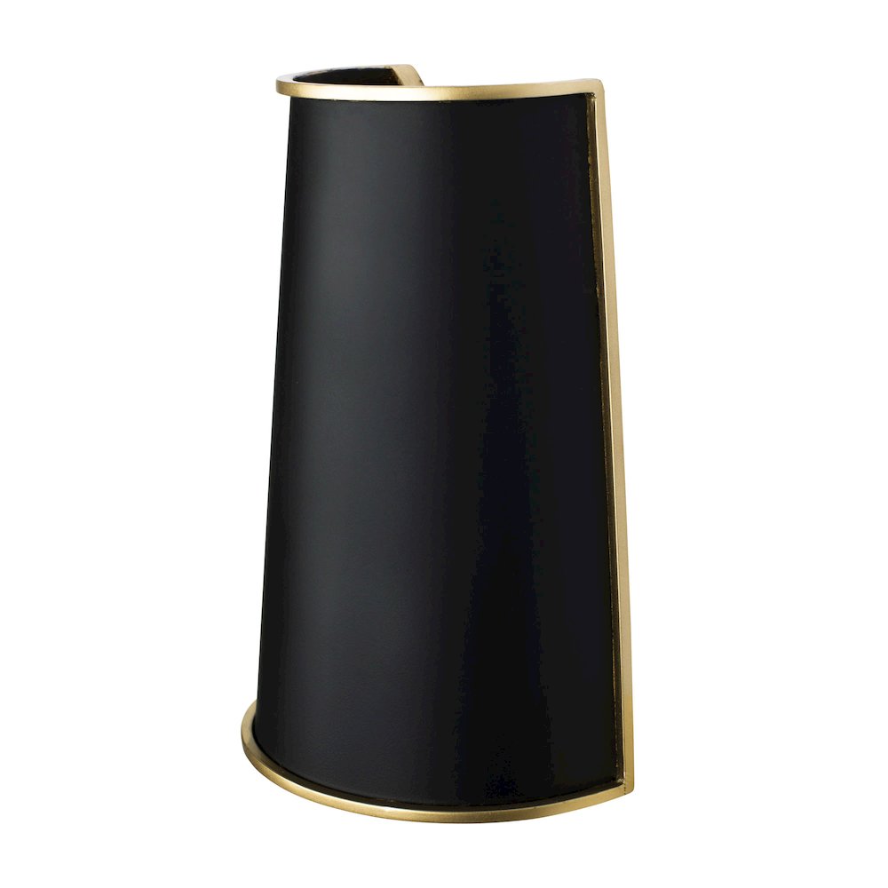 Coco 2-Lt Sconce - Matte Black/French Gold. Picture 2