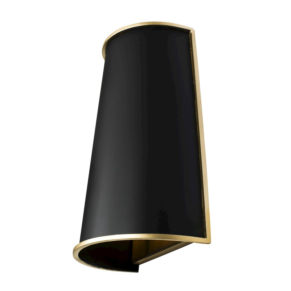 Coco 2-Lt Sconce - Matte Black/French Gold. Picture 3
