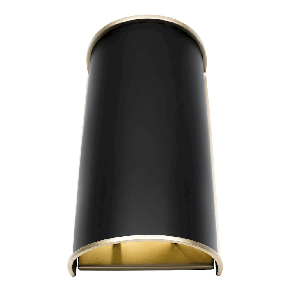 Coco 2-Lt Sconce - Matte Black/French Gold. Picture 4