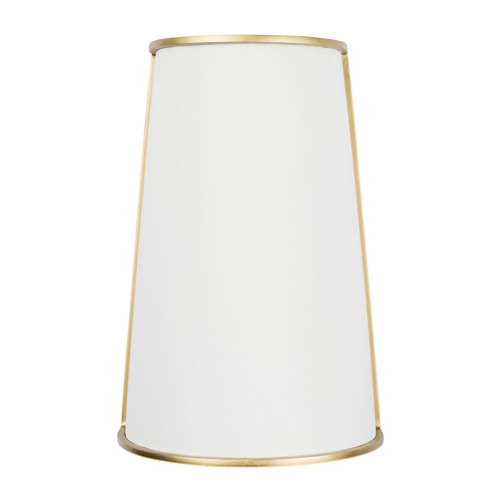Coco 2-Lt Sconce - Matte White/French Gold. Picture 1