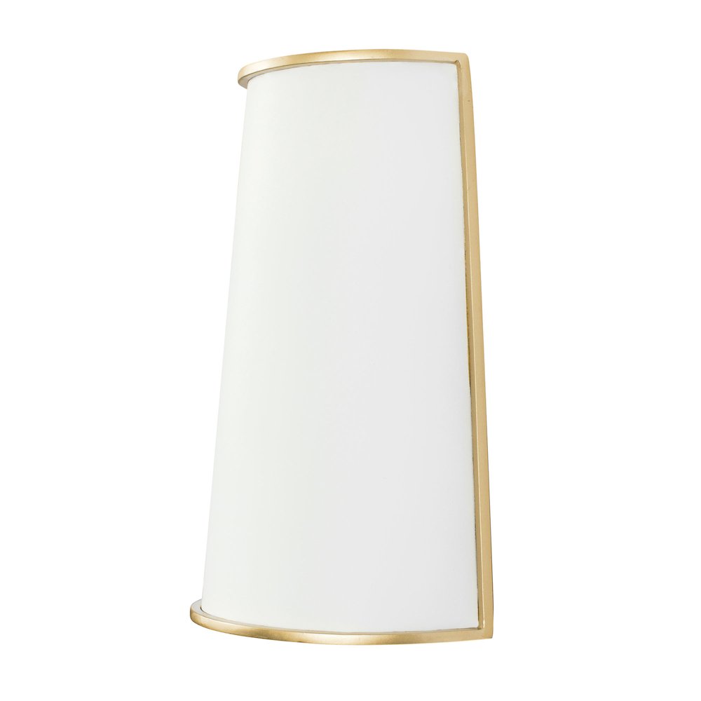 Coco 2-Lt Sconce - Matte White/French Gold. Picture 2