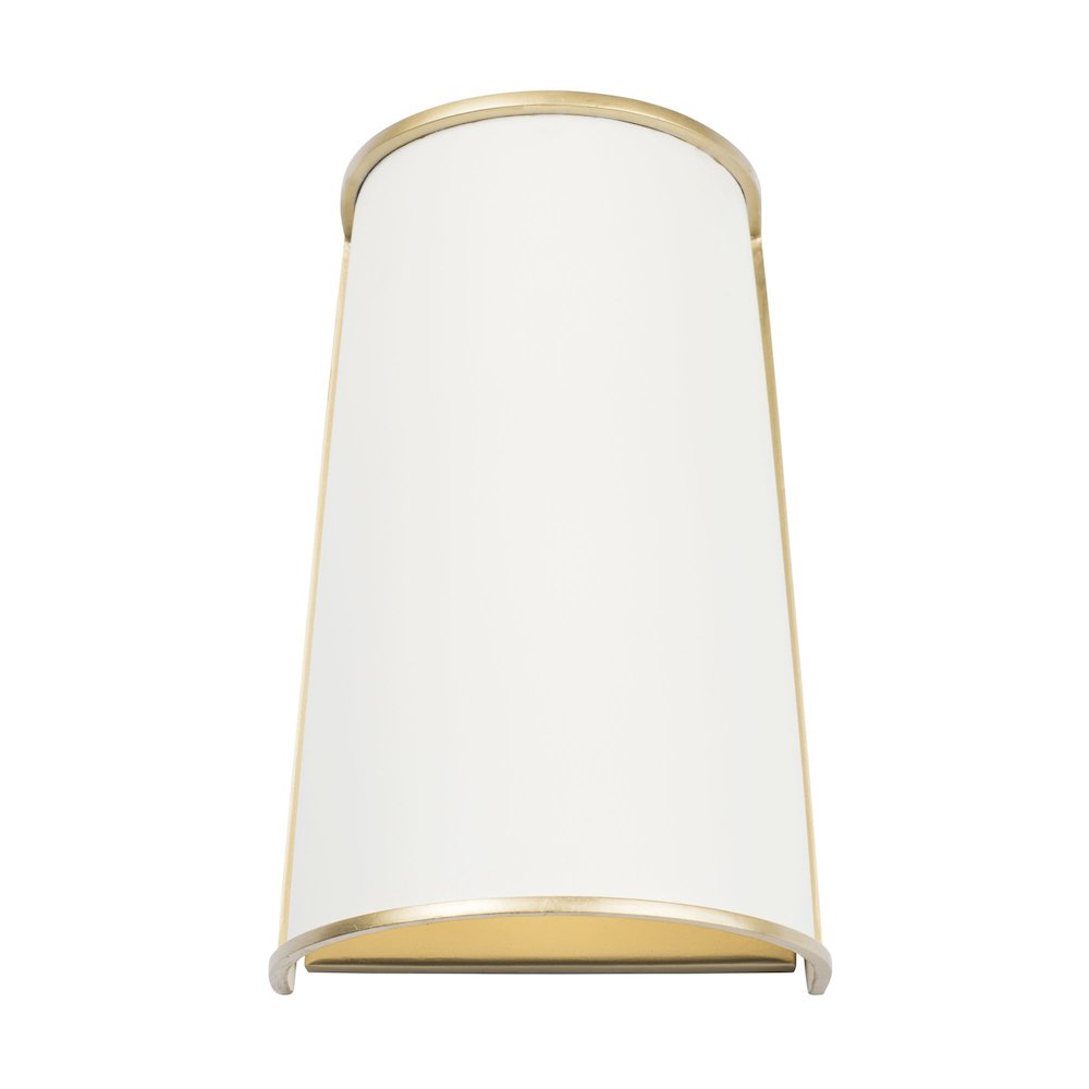 Coco 2-Lt Sconce - Matte White/French Gold. Picture 4