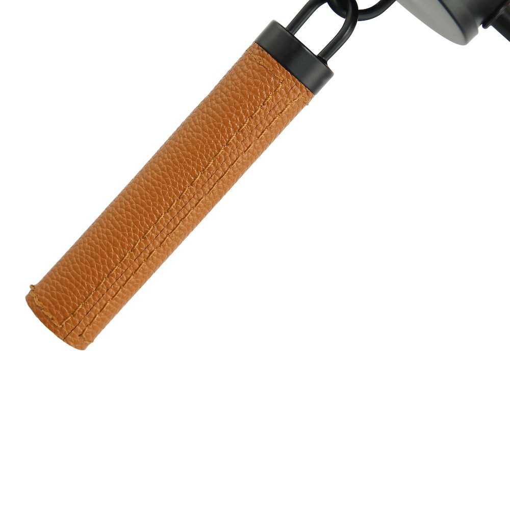 Secret Agent 3-Lt Pendant - Black/Camel Leather. Picture 4