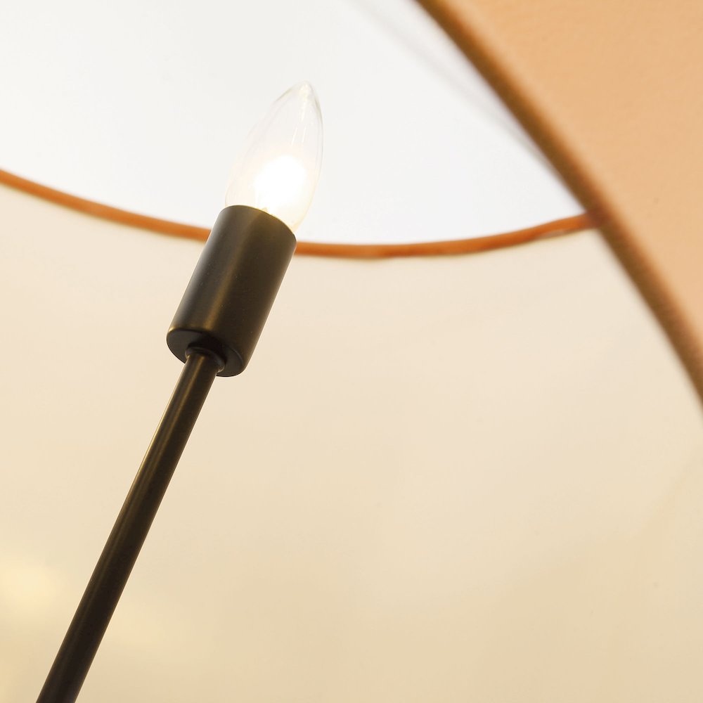 Secret Agent 5-Lt Pendant - Black/Camel Leather. Picture 3