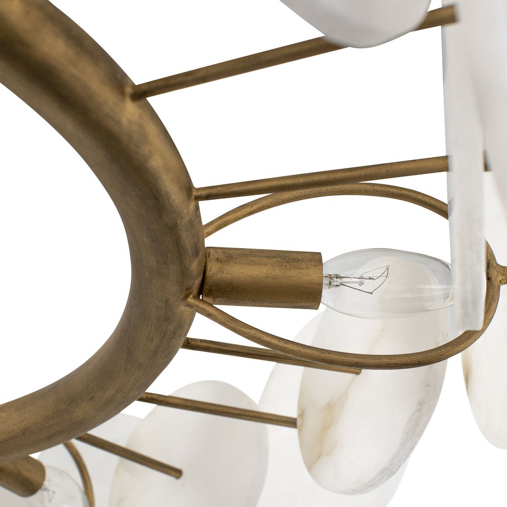 Cosmos 6-Lt Chandelier - Havana Gold. Picture 6