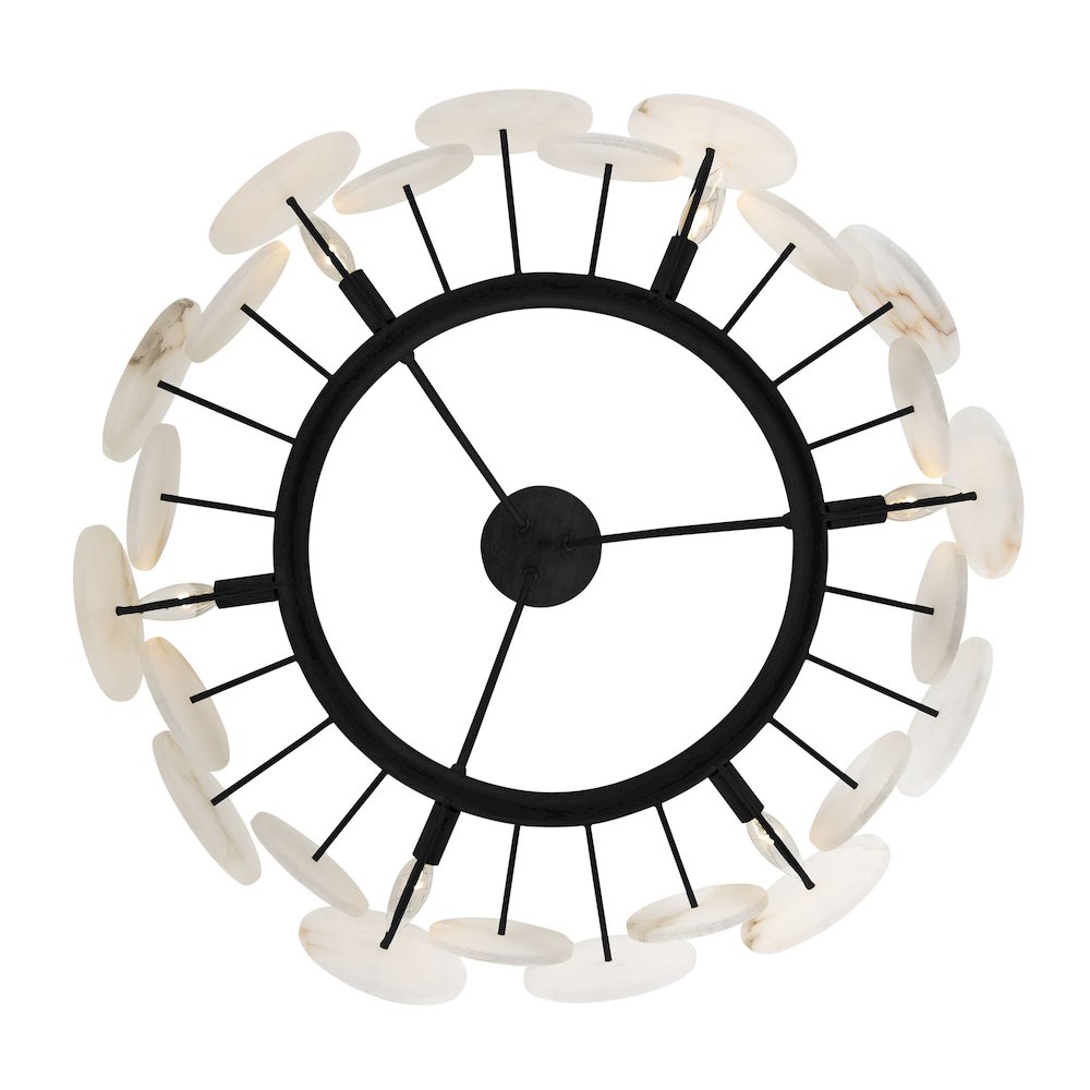 Cosmos 6-Lt   Chandelier - Matte Black. Picture 3